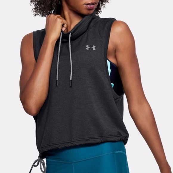 Under Armour Featherweight Fleece Sleeveless Funnel Neck - Picture 2 of 9